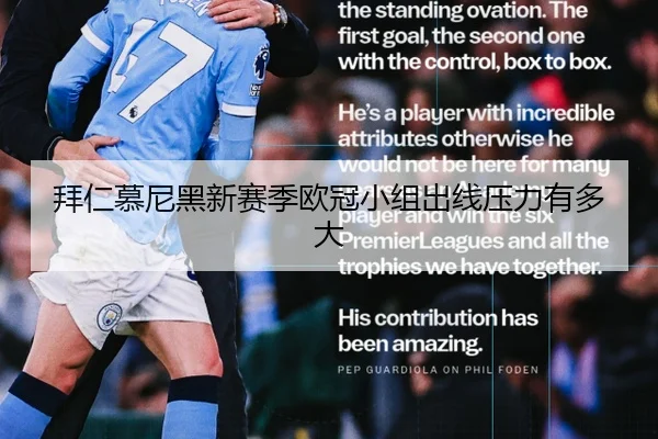 拜仁慕尼黑新赛季欧冠小组出线压力有多大